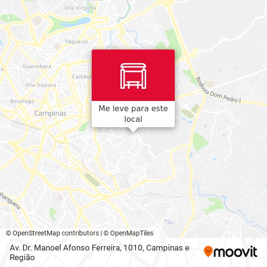 Av. Dr. Manoel Afonso Ferreira, 1010 mapa