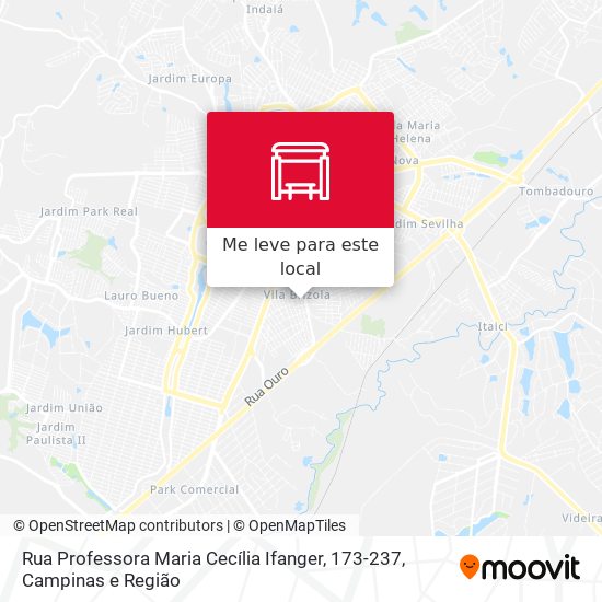 Rua Professora Maria Cecília Ifanger, 173-237 mapa