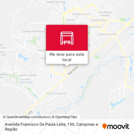 Avenida Francisco De Paula Leite, 196 mapa