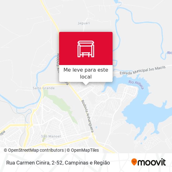 Rua Carmen Cinira, 2-52 mapa