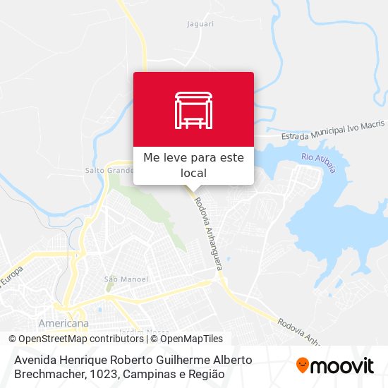 Avenida Henrique Roberto Guilherme Alberto Brechmacher, 1023 mapa