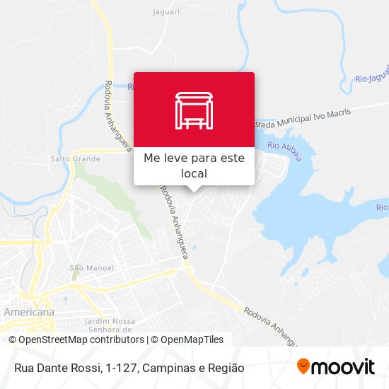 Rua Dante Rossi, 1-127 mapa