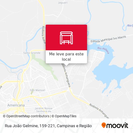 Rua João Gelmine, 159-221 mapa
