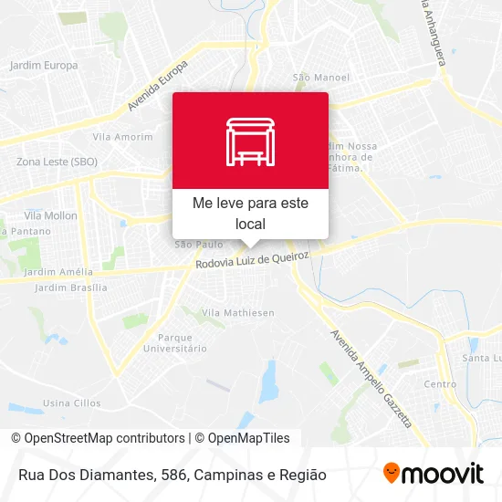 Rua Dos Diamantes, 586 mapa