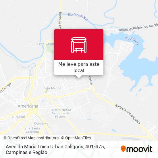 Avenida Maria Luísa Urban Caligaris, 401-475 mapa