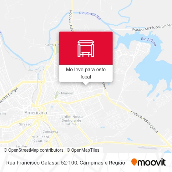 Rua Francisco Galassi, 52-100 mapa