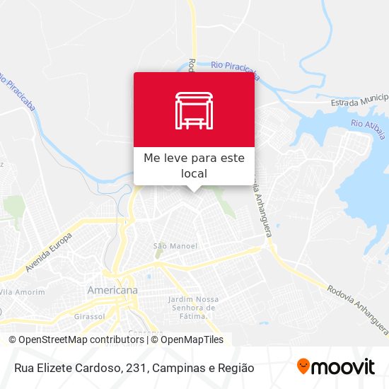 Rua Elizete Cardoso, 231 mapa