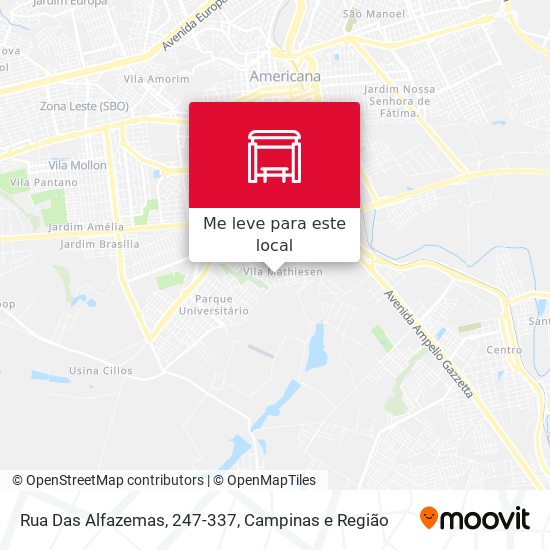 Rua Das Alfazemas, 247-337 mapa