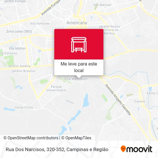 Rua Dos Narcisos, 320-352 mapa