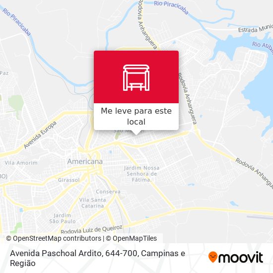 Avenida Paschoal Ardito, 644-700 mapa