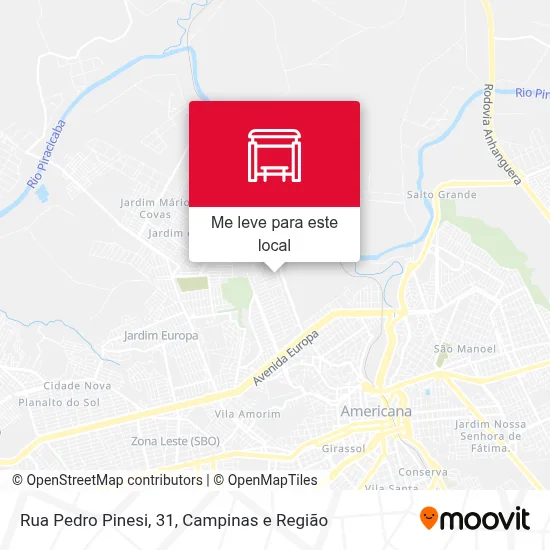 Rua Pedro Pinesi, 31 mapa