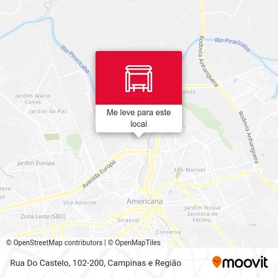 Rua Do Castelo, 102-200 mapa