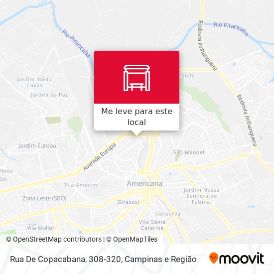 Rua De Copacabana, 308-320 mapa