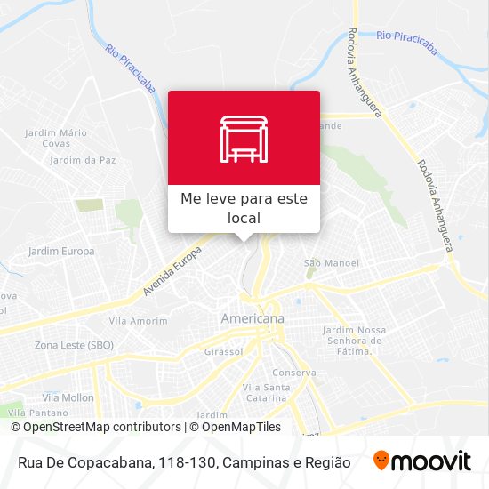 Rua De Copacabana, 118-130 mapa