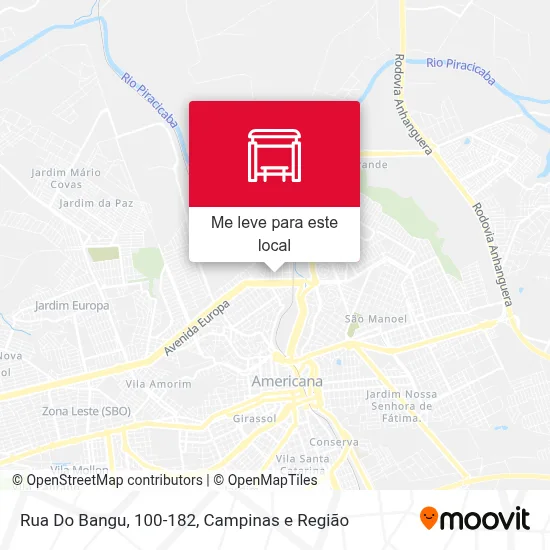 Rua Do Bangu, 100-182 mapa