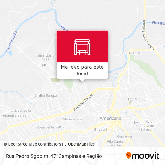 Rua Pedro Sgobim, 47 mapa