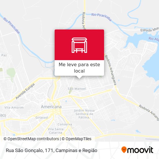 Rua São Gonçalo, 171 mapa