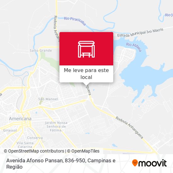 Avenida Afonso Pansan, 836-950 mapa