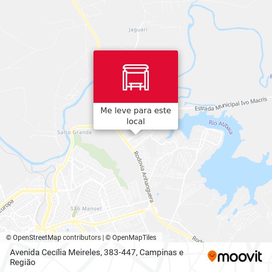 Avenida Cecília Meireles, 383-447 mapa