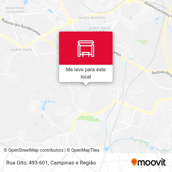 Rua Oito, 493-601 mapa