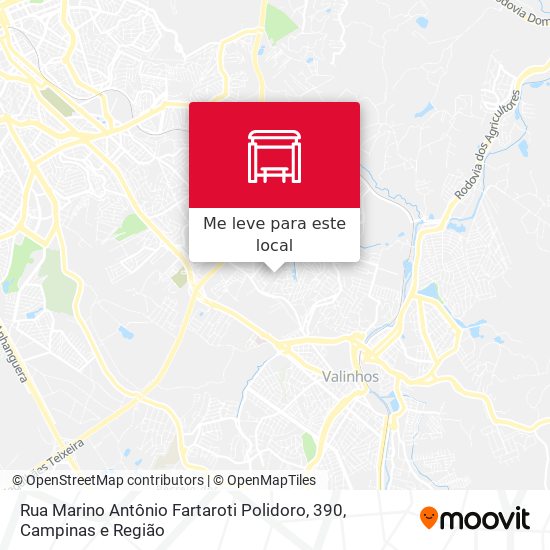 Rua Marino Antônio Fartaroti Polidoro, 390 mapa