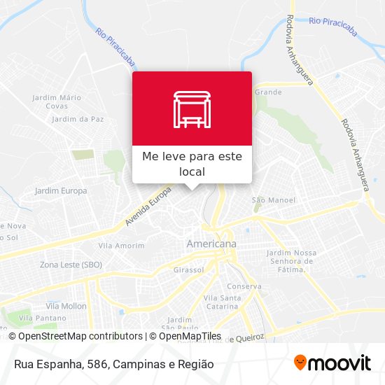 Rua Espanha, 586 mapa