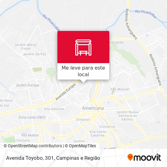 Avenida Toyobo, 301 mapa