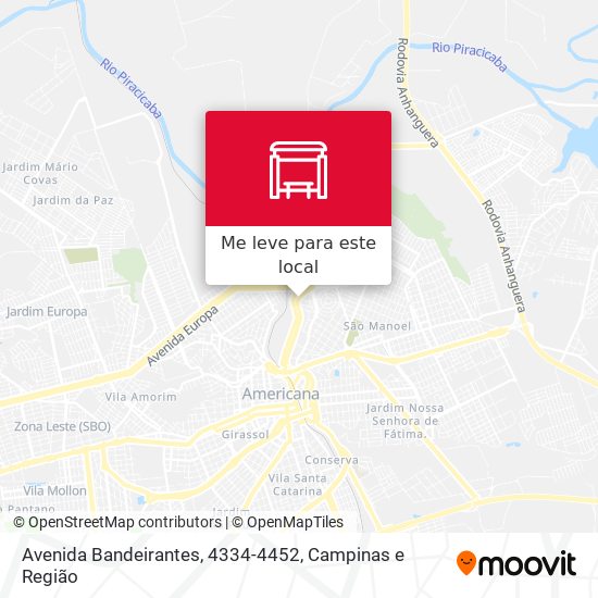 Avenida Bandeirantes, 4334-4452 mapa