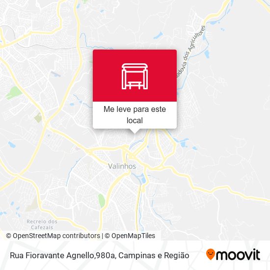 Rua Fioravante Agnello,980a mapa