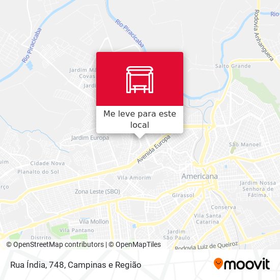 Rua Índia, 748 mapa