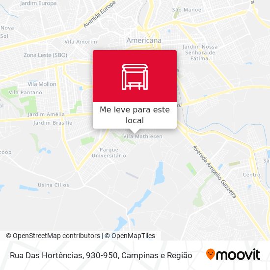 Rua Das Hortências, 930-950 mapa