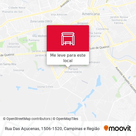 Rua Das Açucenas, 1506-1520 mapa