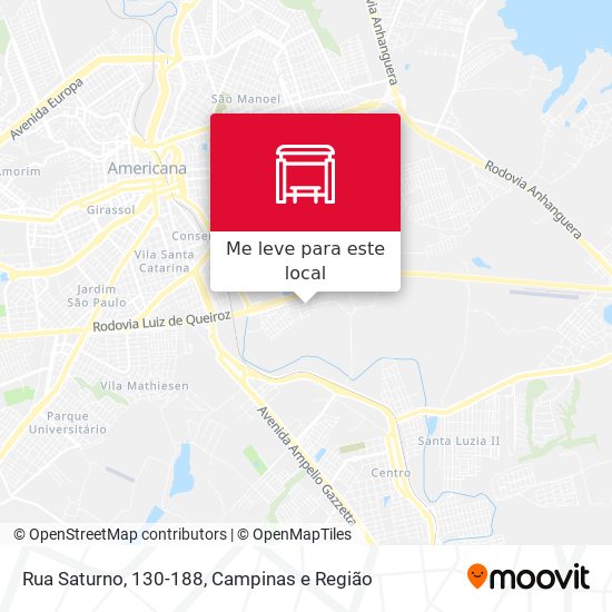 Rua Saturno, 130-188 mapa