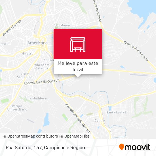 Rua Saturno, 157 mapa