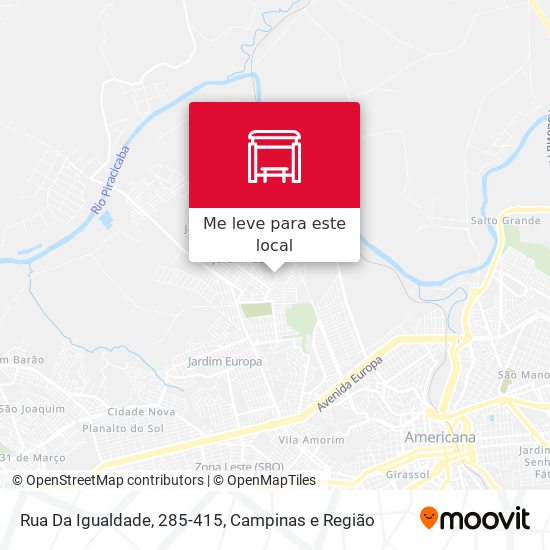 Rua Da Igualdade, 285-415 mapa