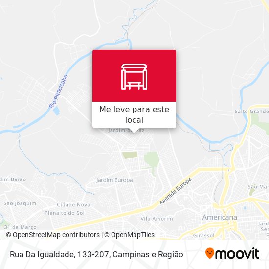 Rua Da Igualdade, 133-207 mapa