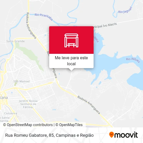 Rua Romeu Gabatore, 85 mapa