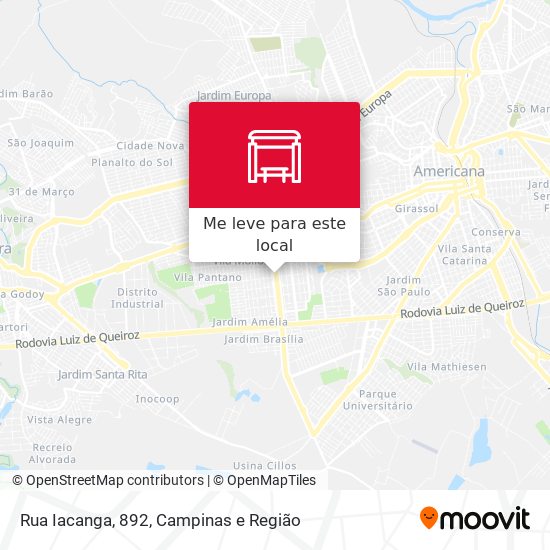 Rua Iacanga, 892 mapa