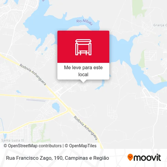 Rua Francisco Zago, 190 mapa