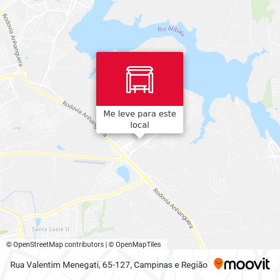Rua Valentim Menegati, 65-127 mapa