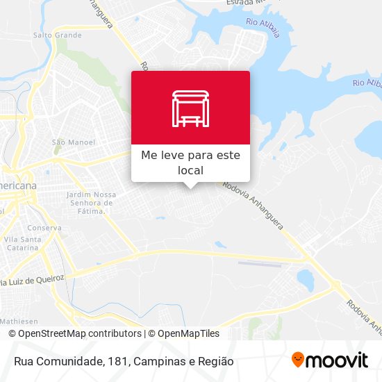 Rua Comunidade, 181 mapa