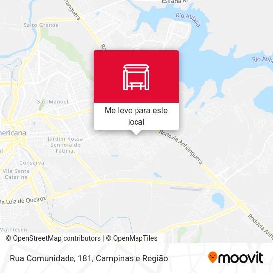 Rua Comunidade, 181 mapa