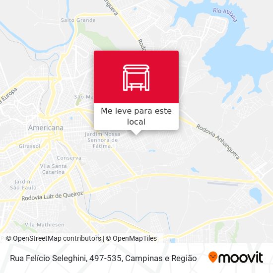 Rua Felício Seleghini, 497-535 mapa