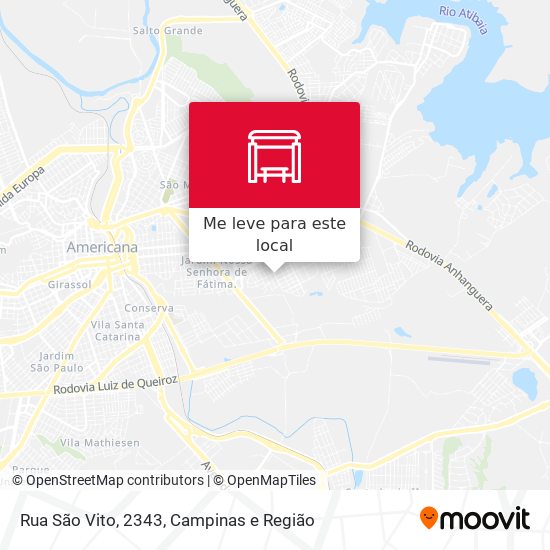 Rua São Vito, 2343 mapa