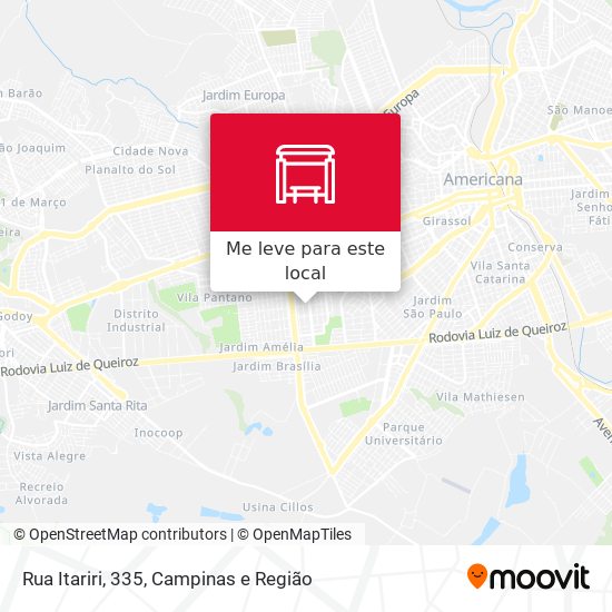 Rua Itariri, 335 mapa