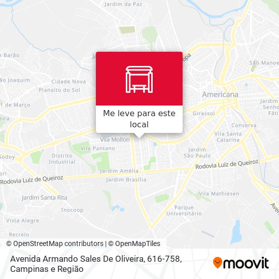 Avenida Armando Sales De Oliveira, 616-758 mapa