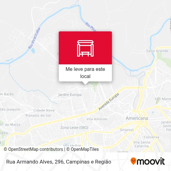 Rua Armando Alves, 296 mapa