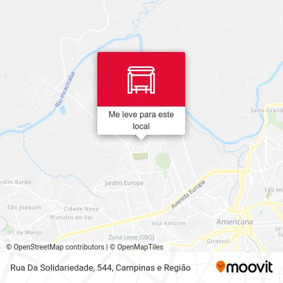 Rua Da Solidariedade, 544 mapa