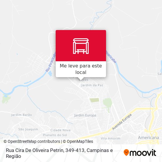 Rua Cira De Oliveira Petrin, 349-413 mapa