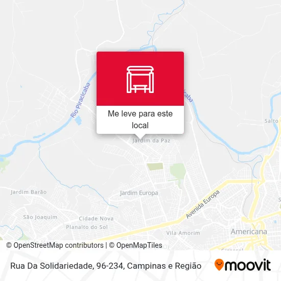 Rua Da Solidariedade, 96-234 mapa